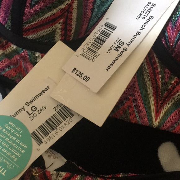 Beach Bunny Zig Zag Bikini S/L NWT - Picture 4 of 5